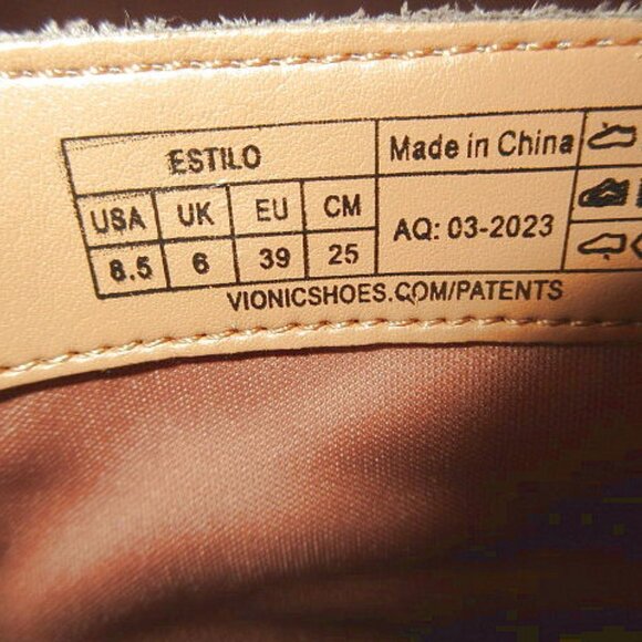 Vionic Estilo Suede Ankle Boots Size 8.5 Chunky Lug Sole Comfort Cushion Zip DWR - Picture 6 of 11